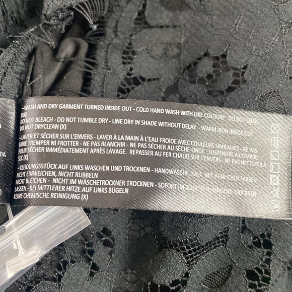 Keepsake The Label High Roads Black Lace Criss Cross Halter Backless Dress Sz S - Picture 13 of 16